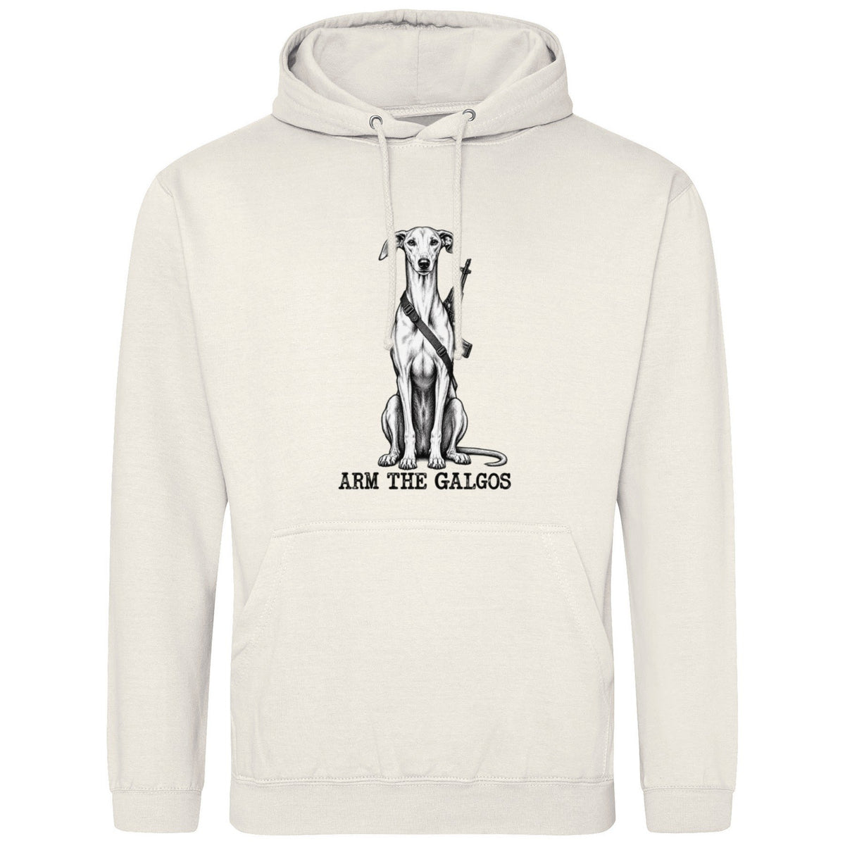 ARM THE GALGOS -Regular Fit Statement Hoodie (Kopie)