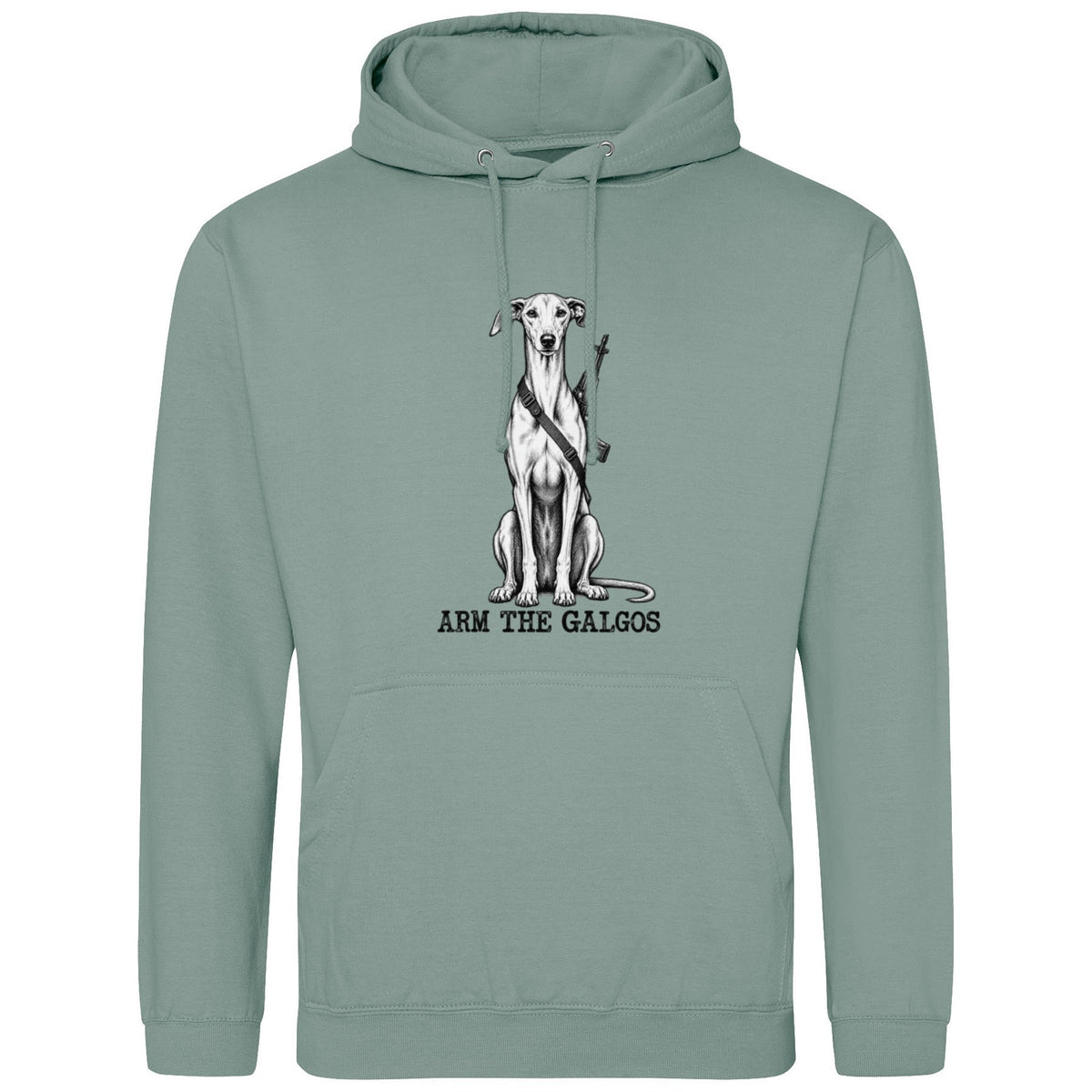 ARM THE GALGOS -Regular Fit Statement Hoodie (Kopie)