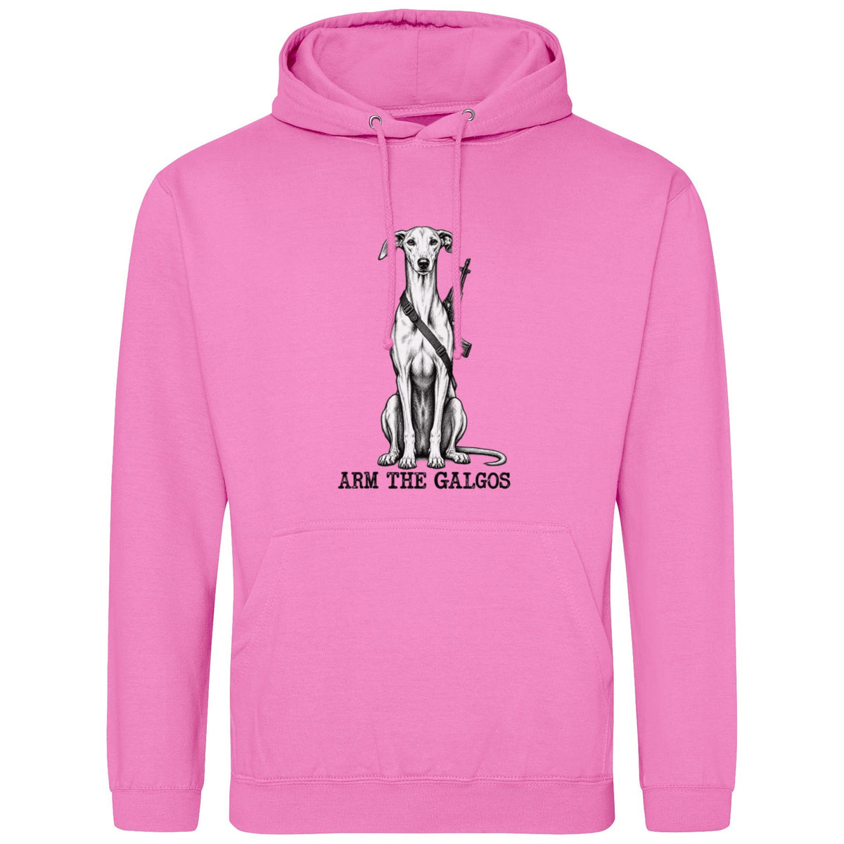 ARM THE GALGOS -Regular Fit Statement Hoodie (Kopie)