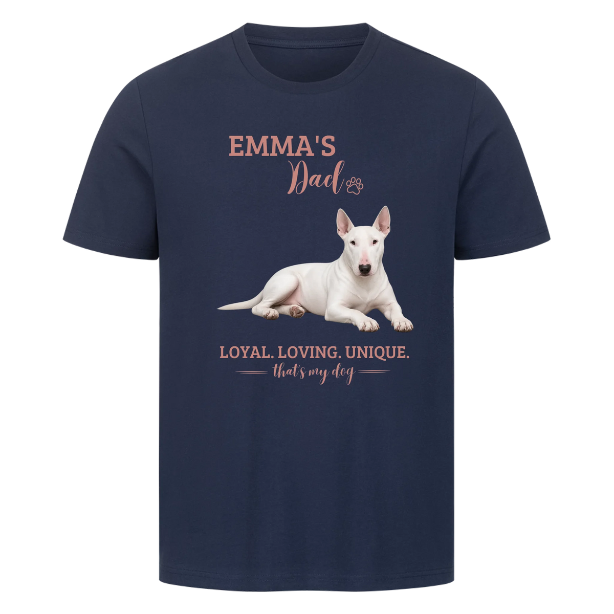 Dog/Cat Dad - Personalisierbares T-Shirt - mit Namen und Foto - im Regular Fit