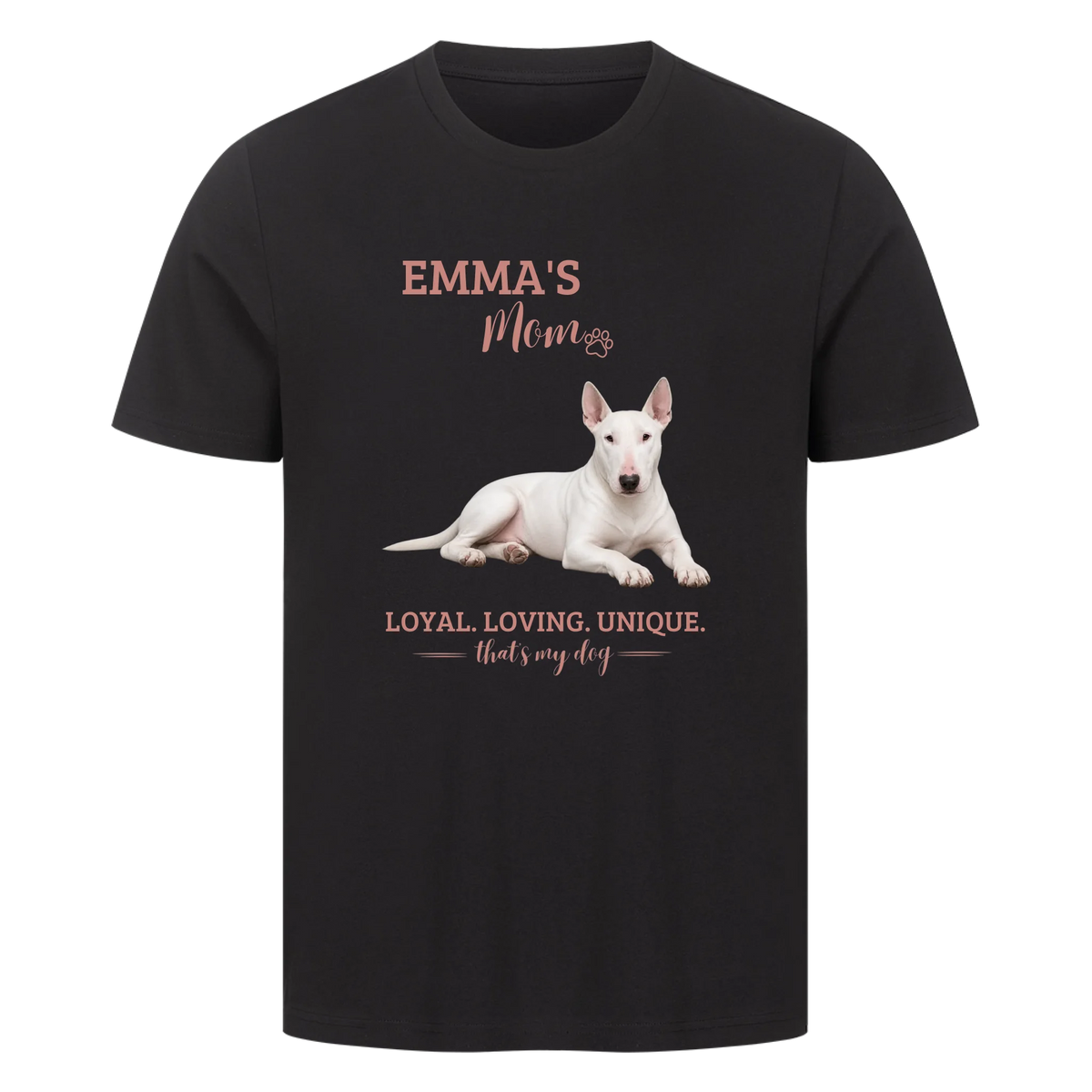 Dog/Cat Mom - Personalisierbares T-Shirt - mit Namen und Foto - im Regular Fit