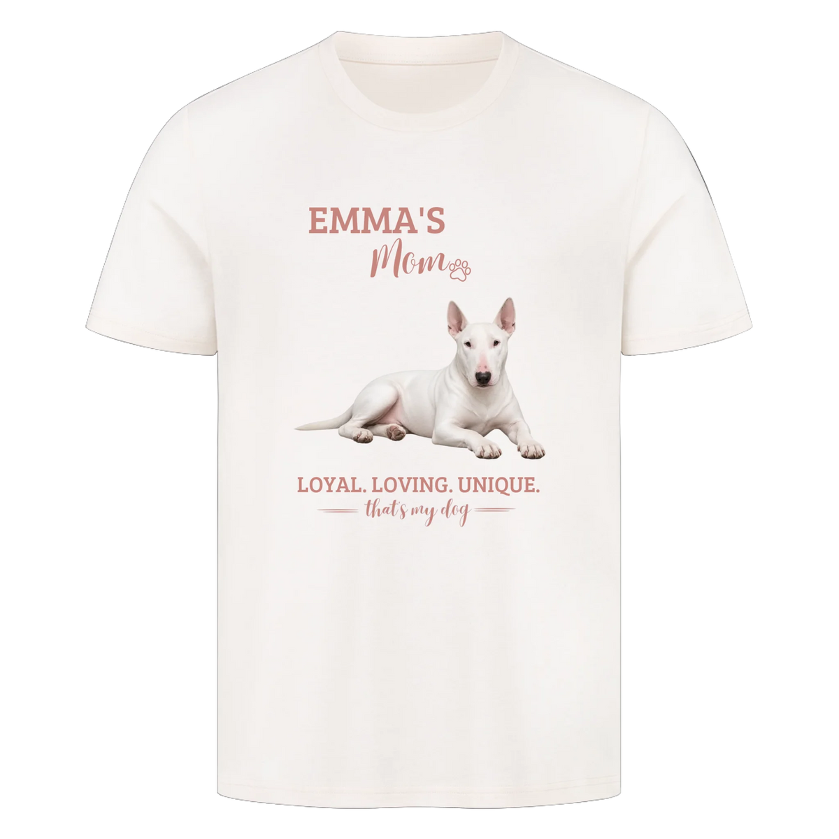 Dog/Cat Mom - Personalisierbares T-Shirt - mit Namen und Foto - im Regular Fit