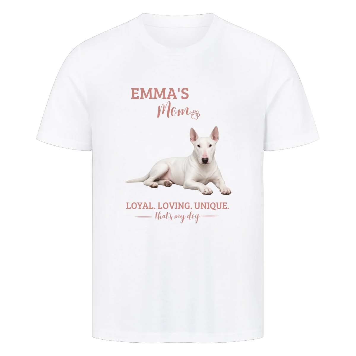 Dog/Cat Mom - Personalisierbares T-Shirt - mit Namen und Foto - im Regular Fit