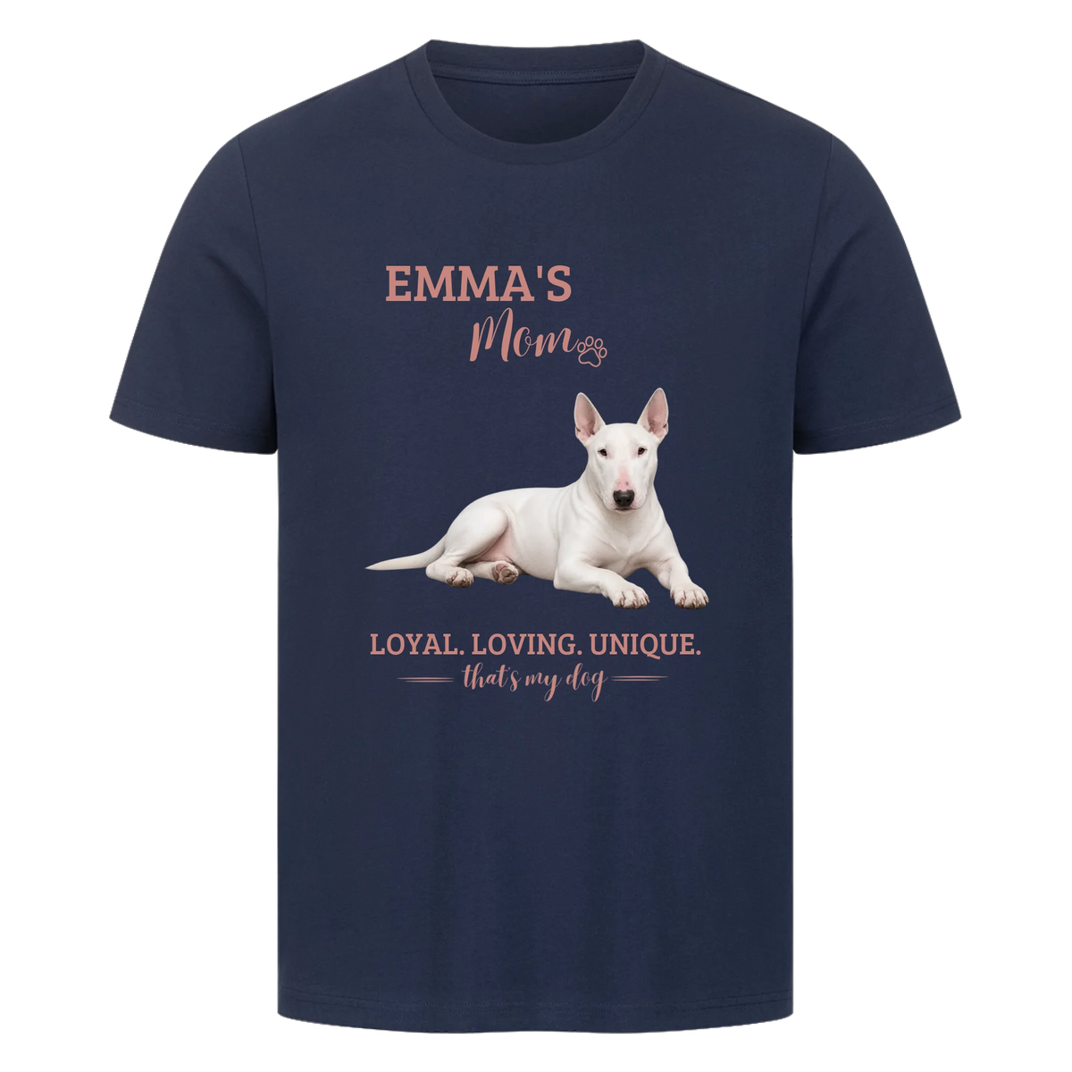 Dog/Cat Mom - Personalisierbares T-Shirt - mit Namen und Foto - im Regular Fit