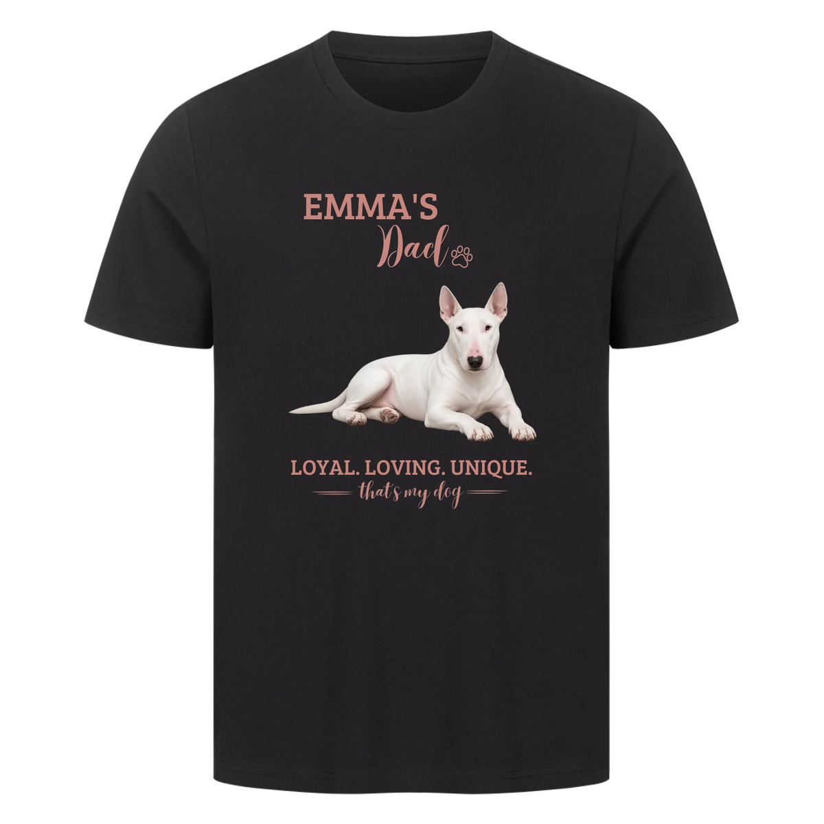 Dog/Cat Dad - Personalisierbares T-Shirt - mit Namen und Foto - im Regular Fit
