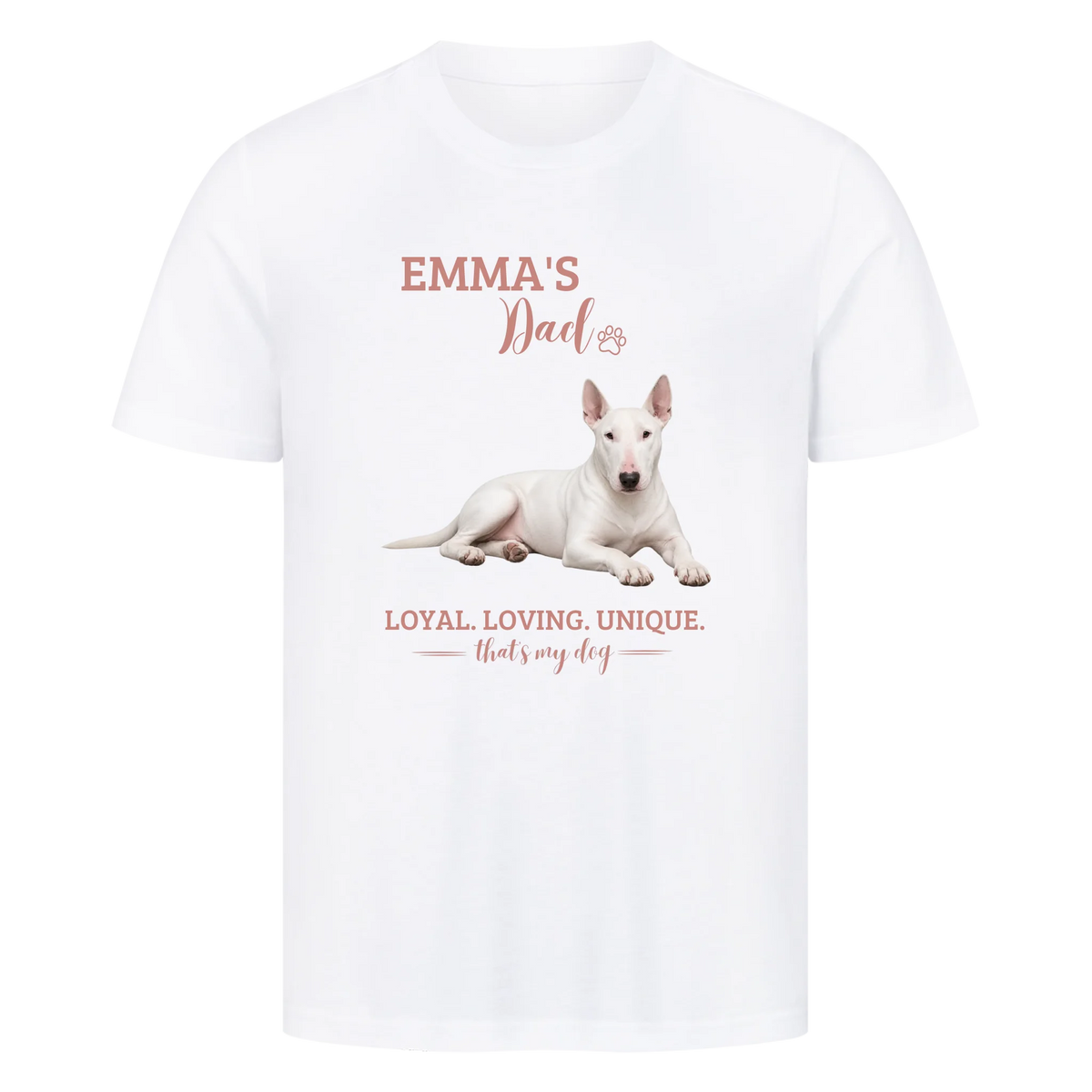 Dog/Cat Dad - Personalisierbares T-Shirt - mit Namen und Foto - im Regular Fit