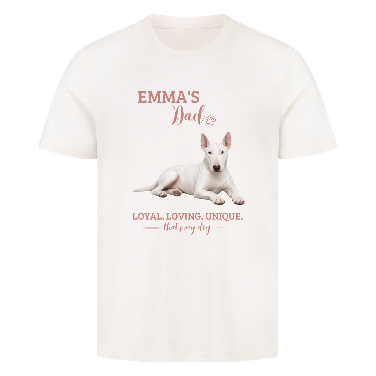 Dog/Cat Dad - Personalisierbares T-Shirt - mit Namen und Foto - im Regular Fit