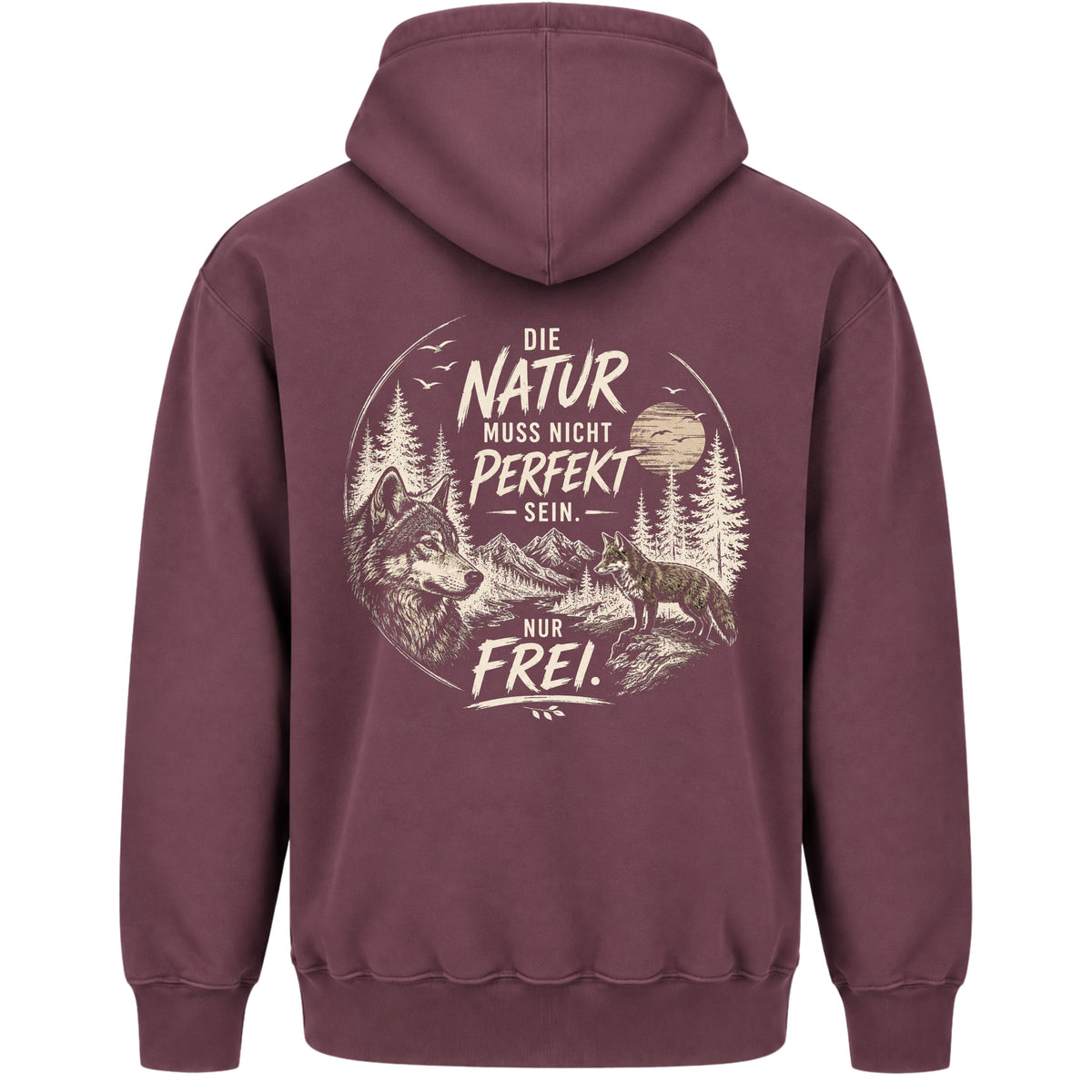 Die Natur muss nicht perfekt sein - Regular Fit Hoodie