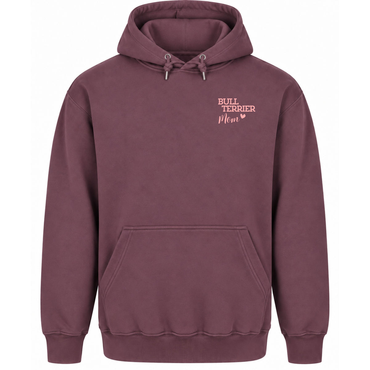 Bullterrier Mom - Regular Fit Hoodie / Front- & Backprint