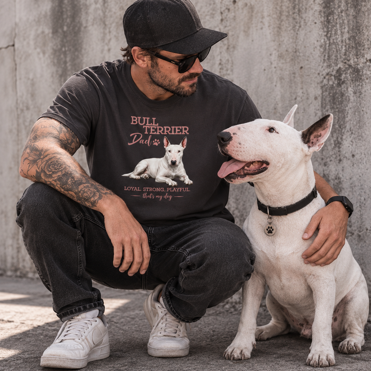 Bullterrier Dad - Oversized T-Shirt