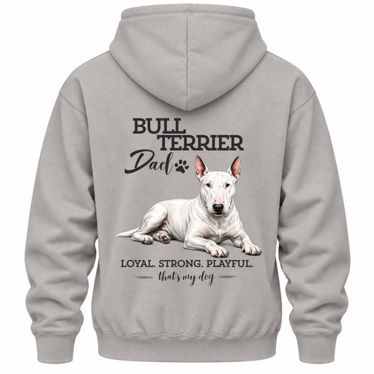 Bullterrier Dad - Regular Fit Backprint Hoodie