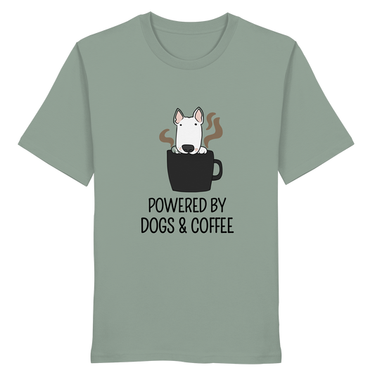 Powered by Dogs & Coffee - Organic Statement Shirt - Organic Shirt