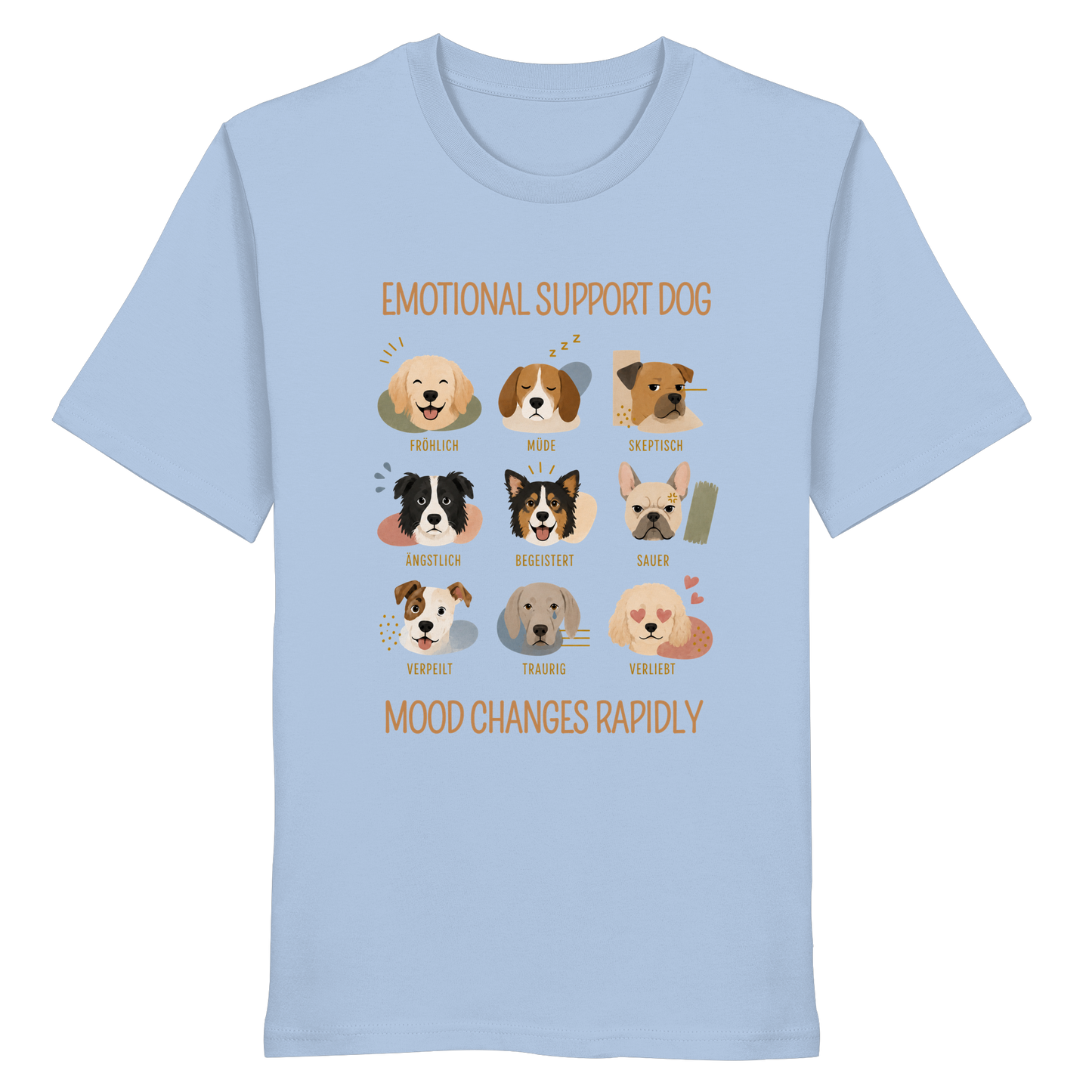 Emotional Support Dog - Organic Statement Shirt  - Organic Shirt
