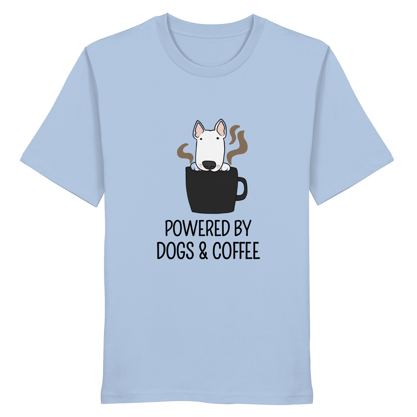 Powered by Dogs & Coffee - Organic Statement Shirt - Organic Shirt