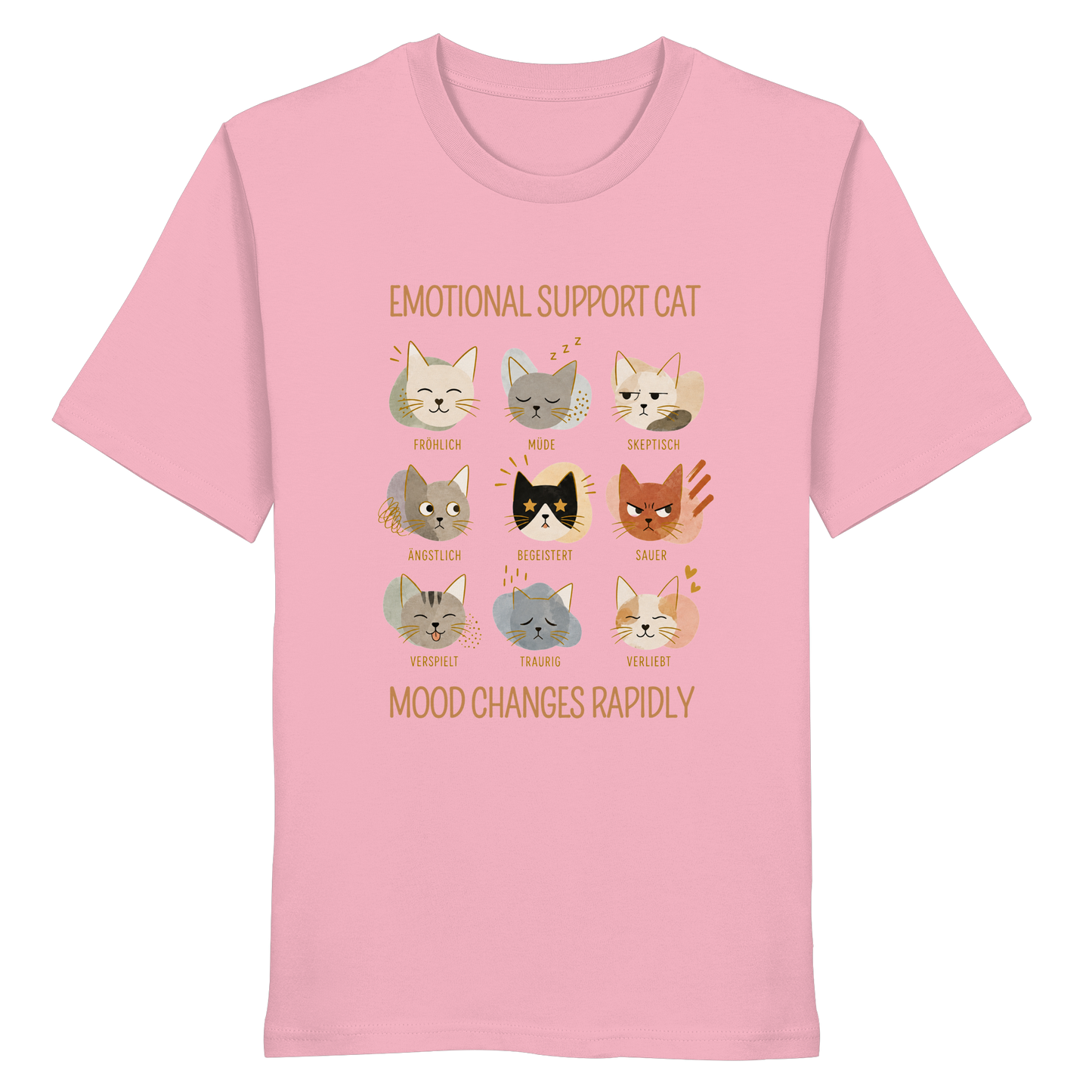 Emotional Support CAT - Organiv Statement Shirt  - Organic Shirt