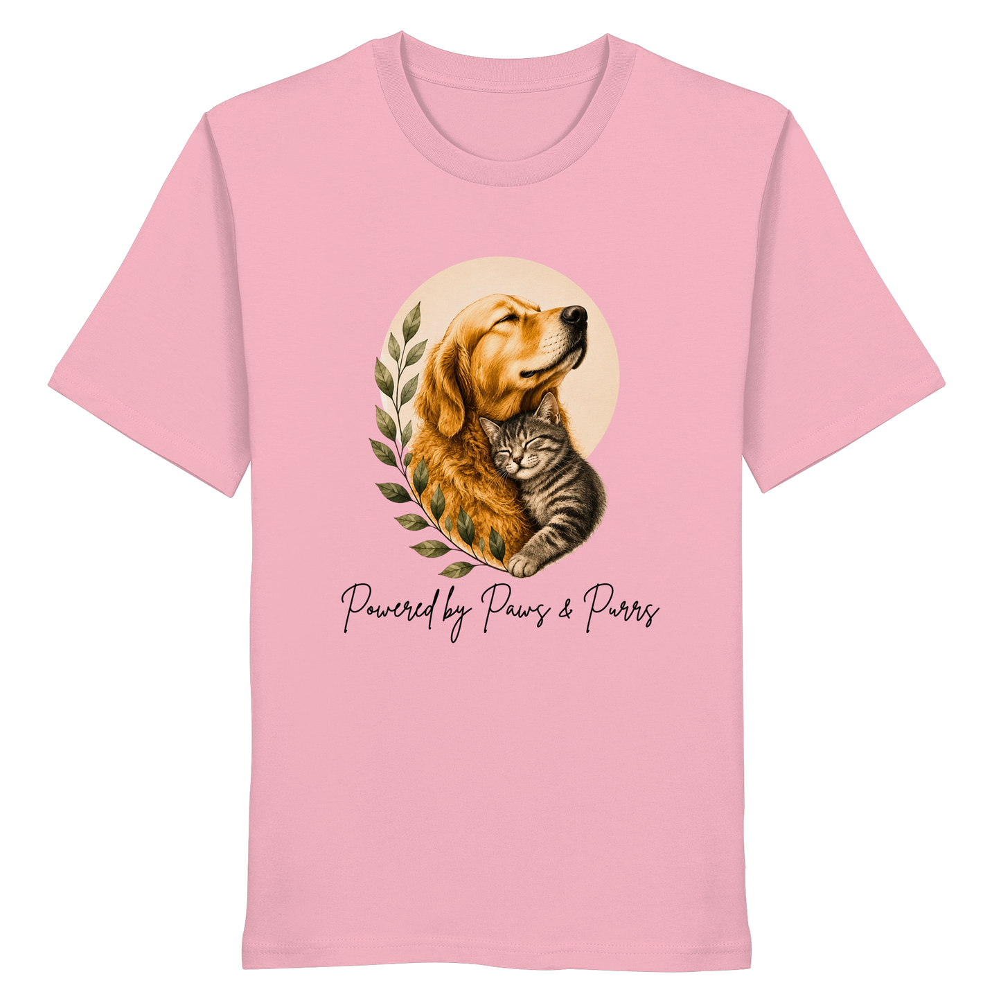 Powered by Purrs & Paws - Organic Statement Shirt  - Organic Shirt