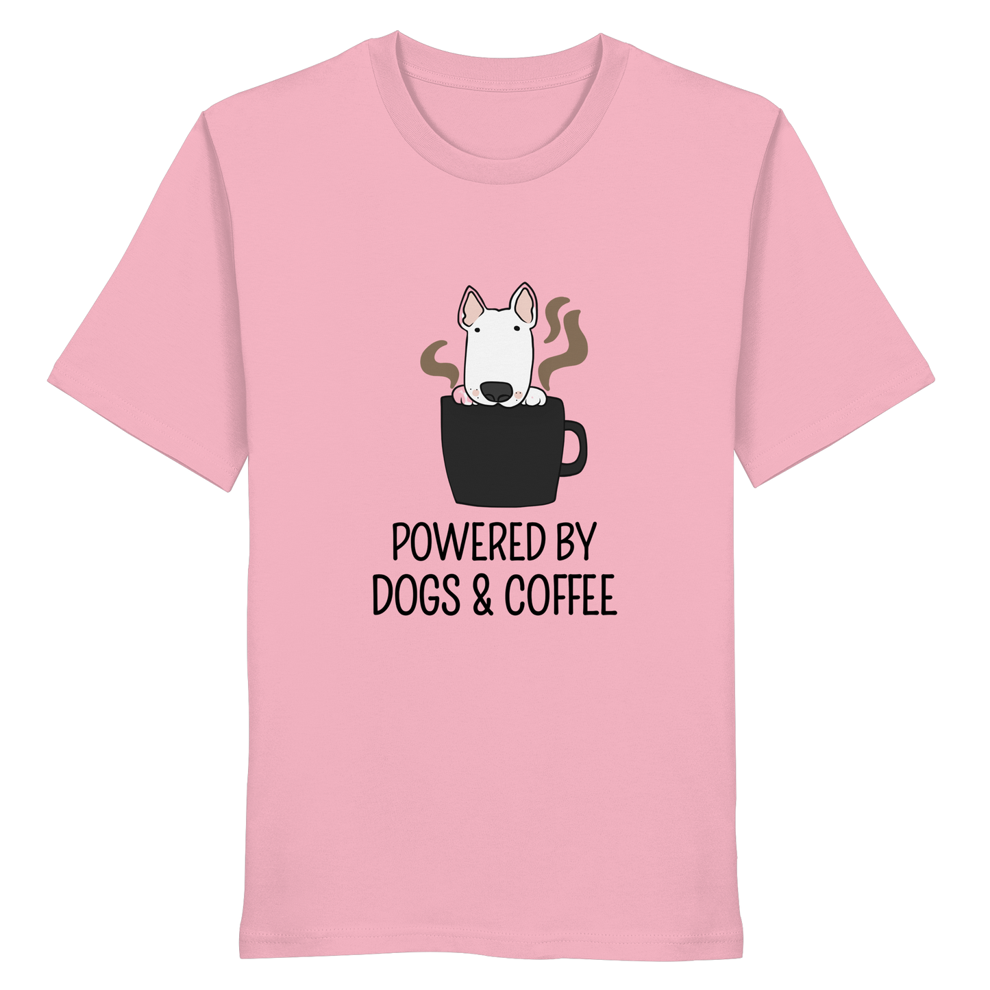 Powered by Dogs & Coffee - Organic Statement Shirt - Organic Shirt