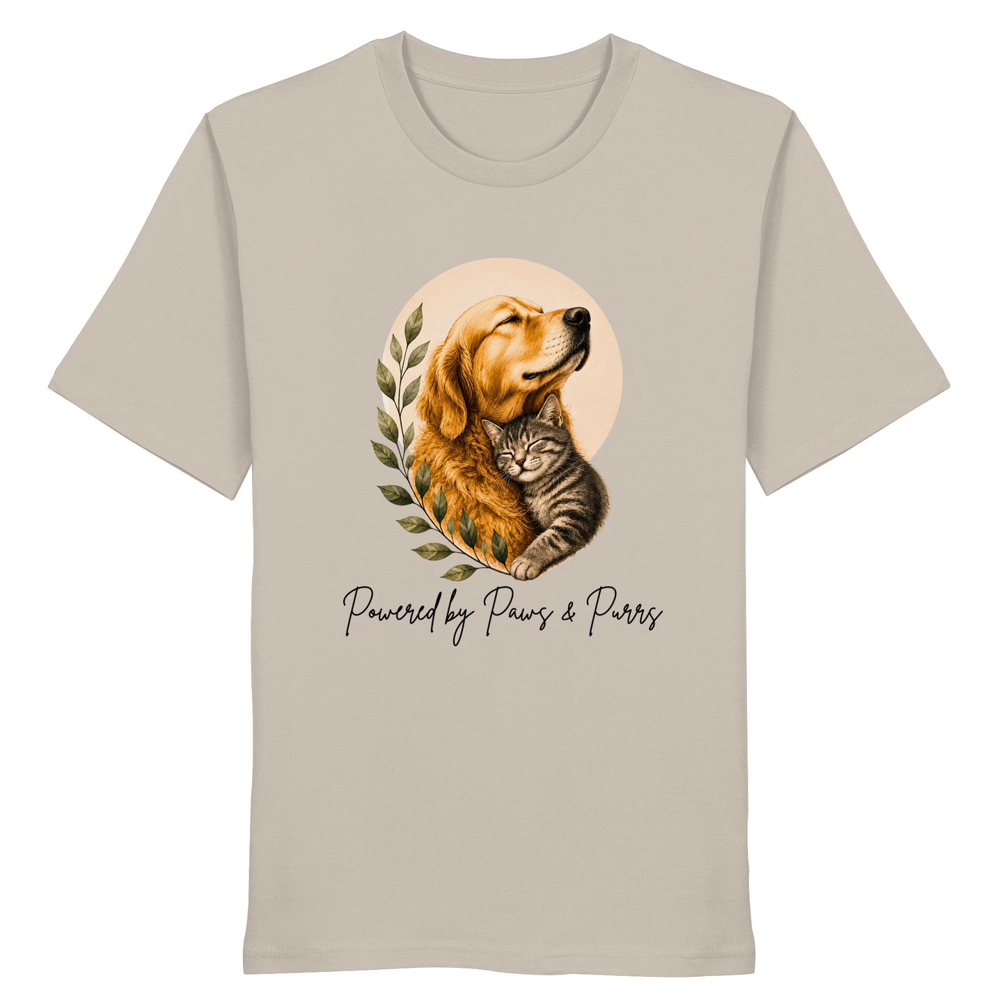 Powered by Purrs & Paws - Organic Statement Shirt  - Organic Shirt