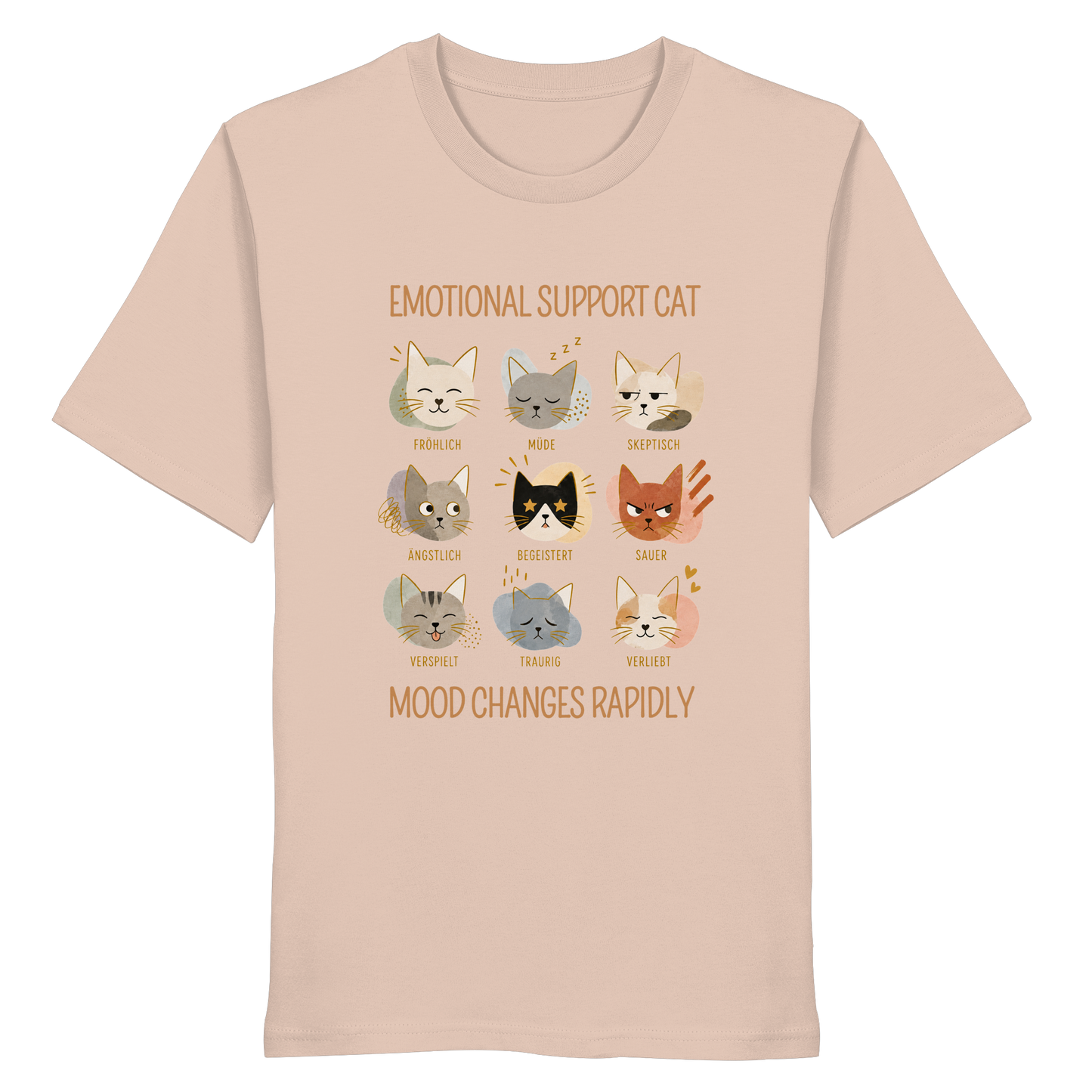 Emotional Support CAT - Organiv Statement Shirt  - Organic Shirt