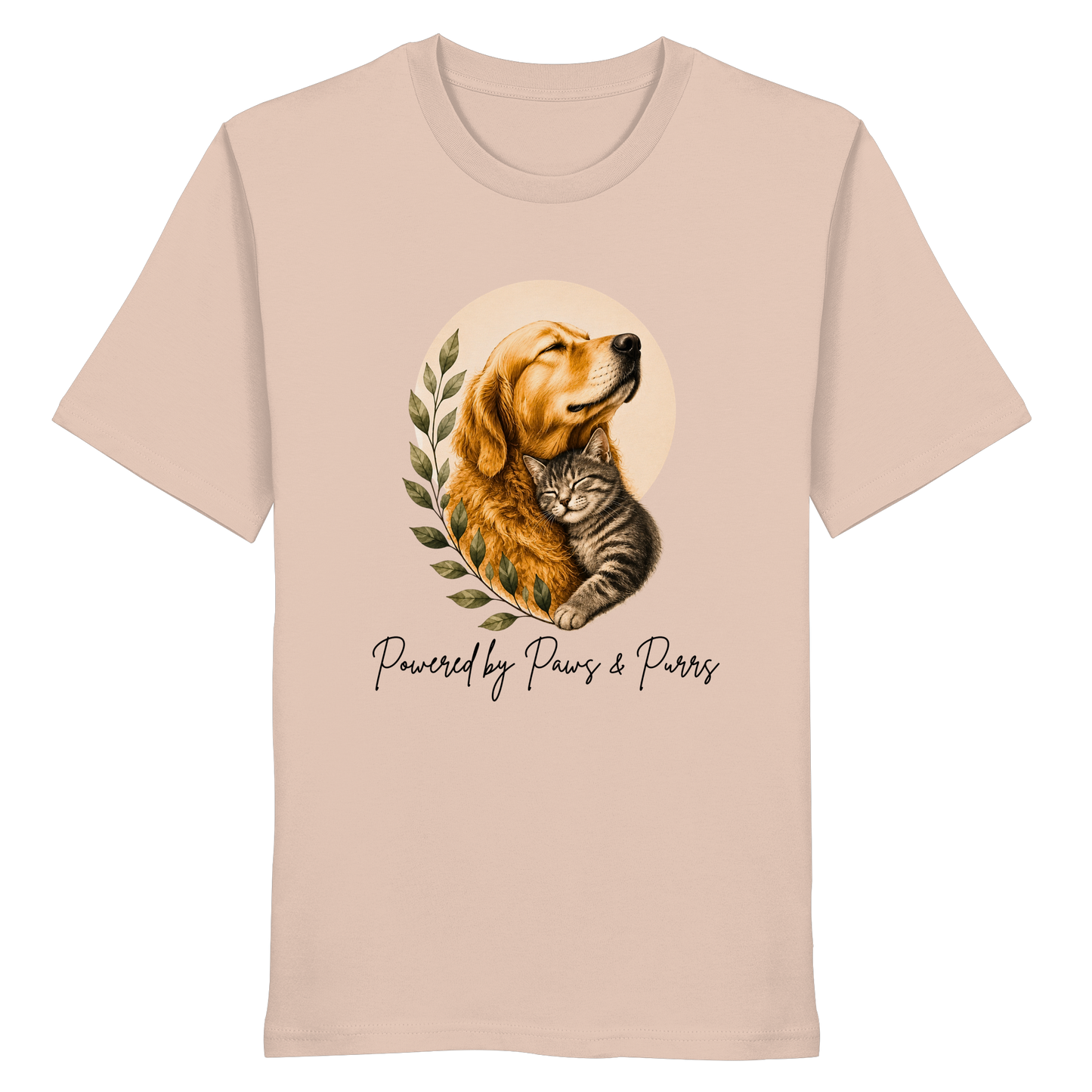 Powered by Purrs & Paws - Organic Statement Shirt  - Organic Shirt