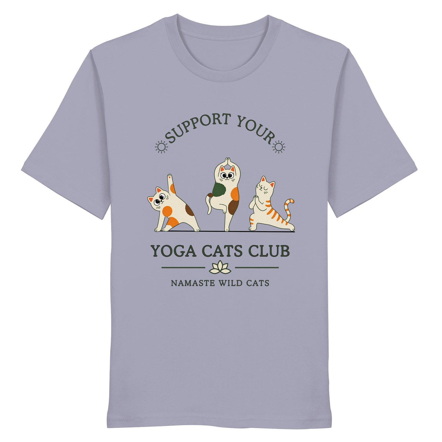 Yoga Cats Club - Organic Statement Shirt  - Organic Shirt