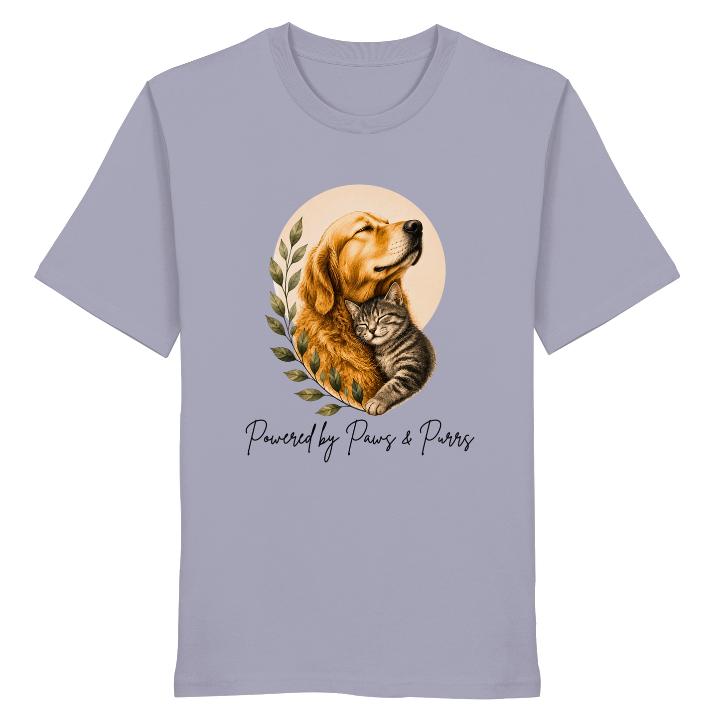 Powered by Purrs & Paws - Organic Statement Shirt  - Organic Shirt