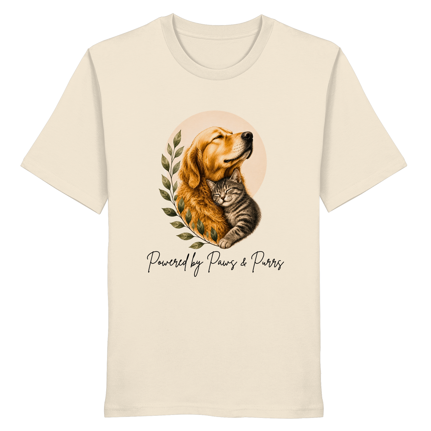 Powered by Purrs & Paws - Organic Statement Shirt  - Organic Shirt