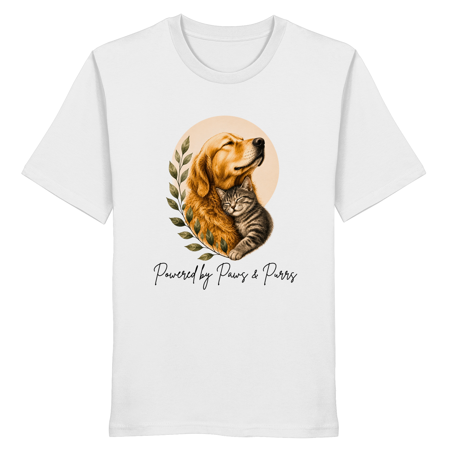 Powered by Purrs & Paws - Organic Statement Shirt  - Organic Shirt